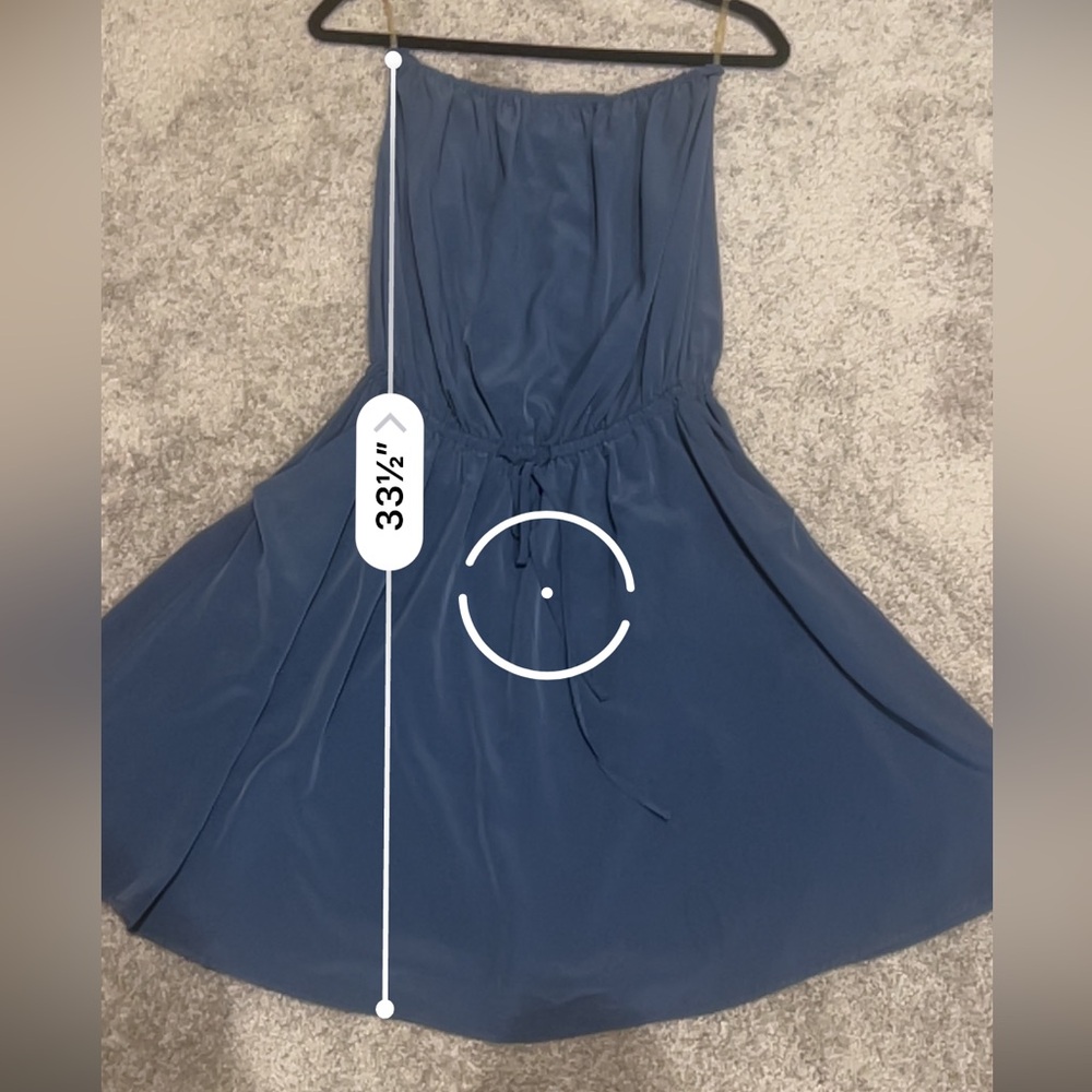 ZOA Blue Strapless 100% Polyester Dress Size: Medium - Picture 8 of 15